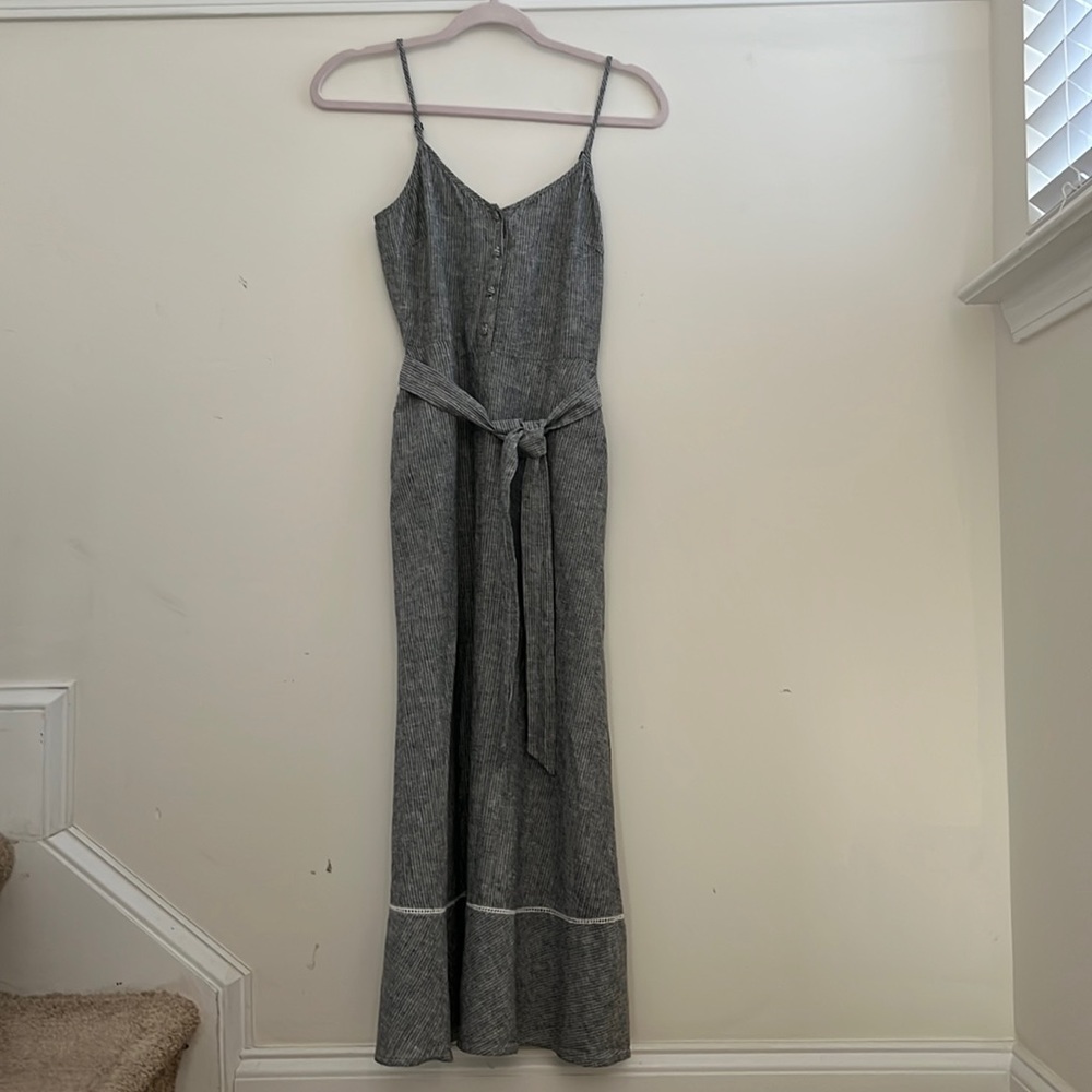 4, 1. State, Striped Dress with Belt